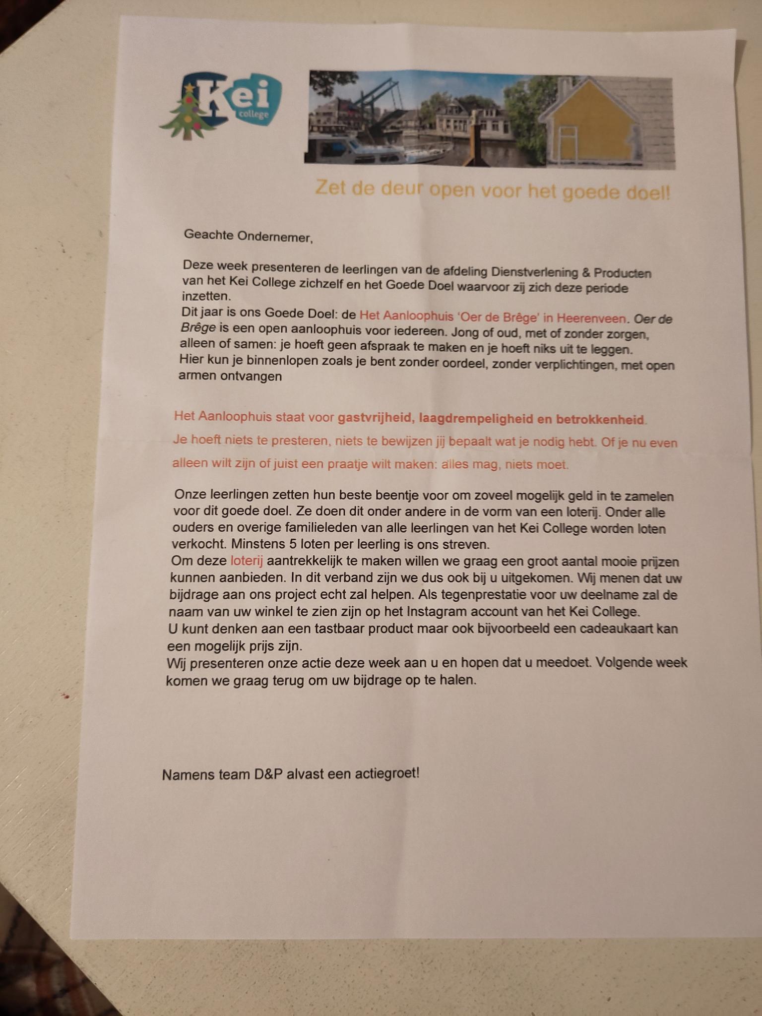 Foto poster klei college